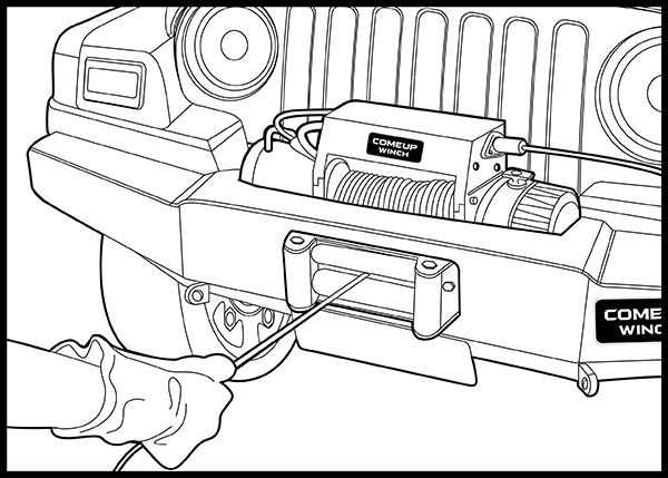 絞盤操作時注意事項